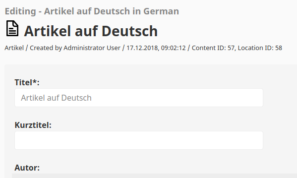 Editing a content translation with translated Field names